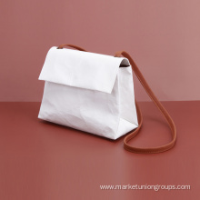 Kraft Paper Mini Pouch White Sling Bag Ladies Shoulder Bag